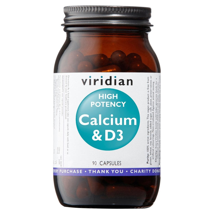 Viridian Calcium & Vitamin D3 90 Capsules