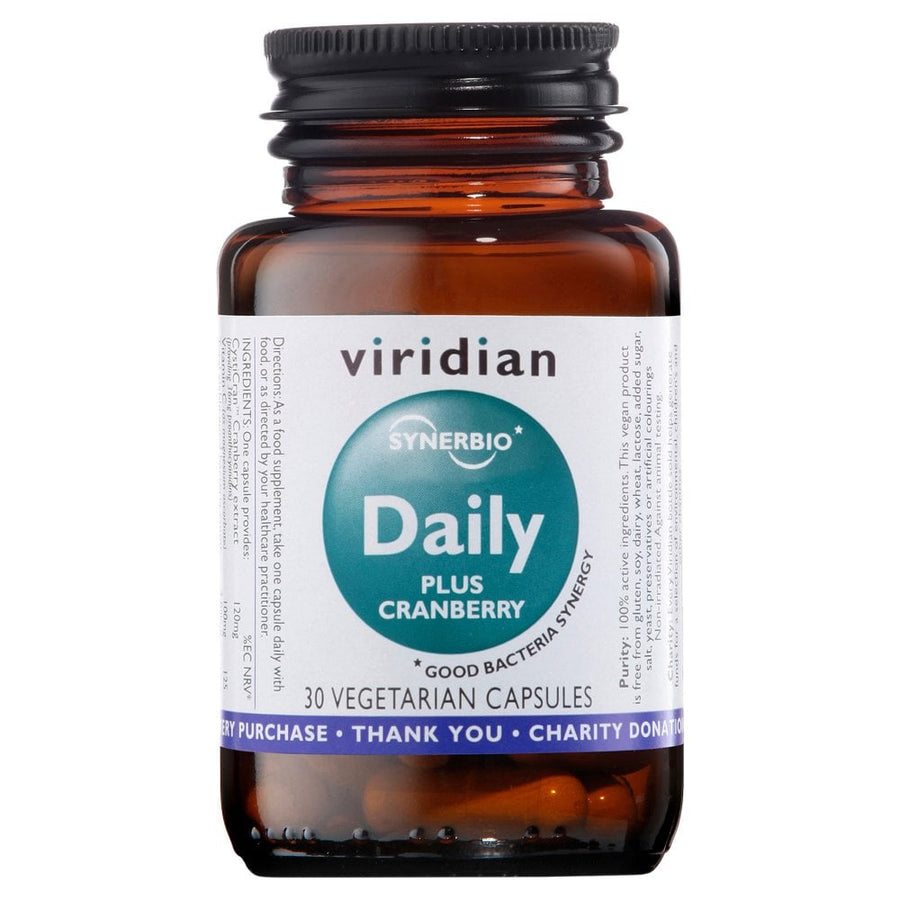 Viridian Synerbio Daily Plus Cranberry 30 Capsules