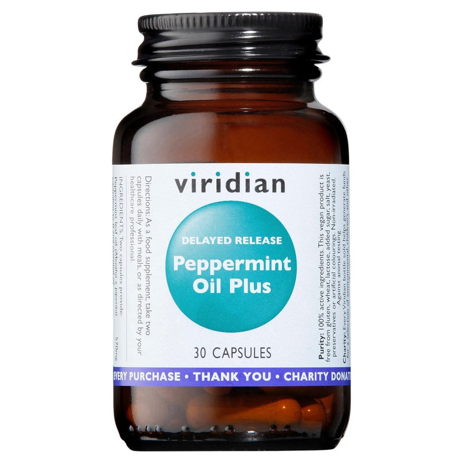 Viridian Peppermint Oil Plus 30 Capsules