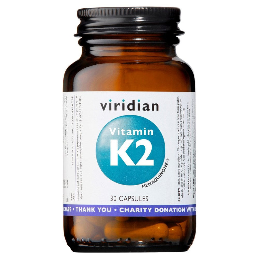 Viridian Vitamin K2 50ug 30 Capsules