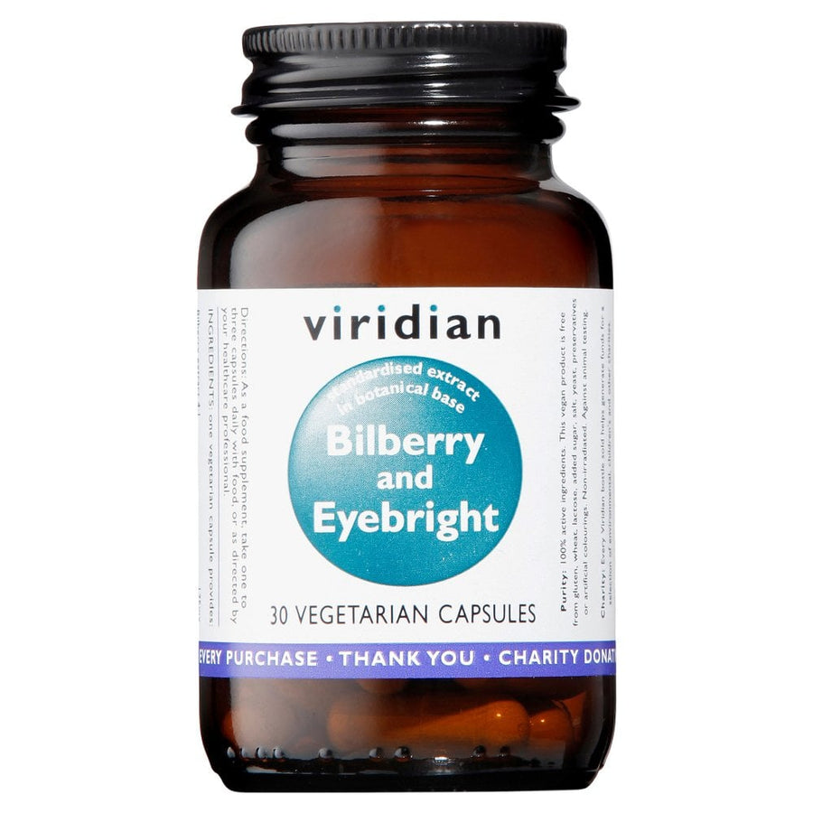 Viridian Bilberry with Eyebright 30 Capsules