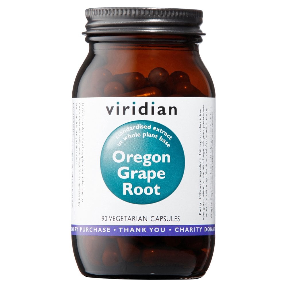 Viridian Oregon Grape Root 350mg 90 Capsules