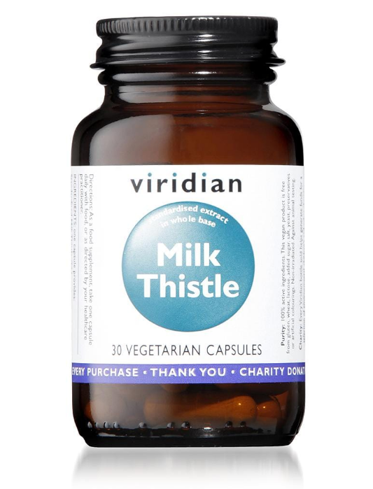 Viridian Milk Thistle Herb & Seed 30 Capsules