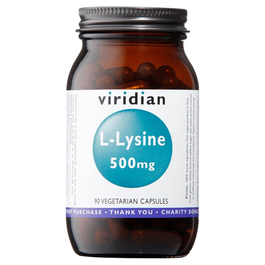 Viridian L-Lysine 500mg 90 Capsules