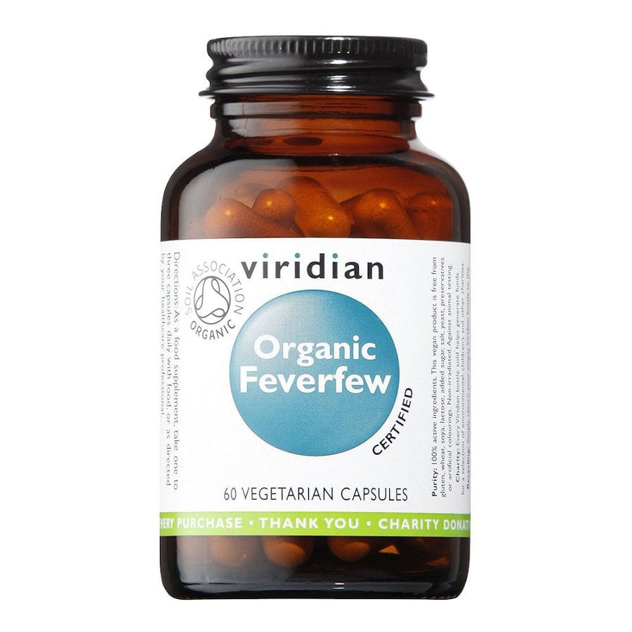 Viridian Organic Feverfew 60 Capsules