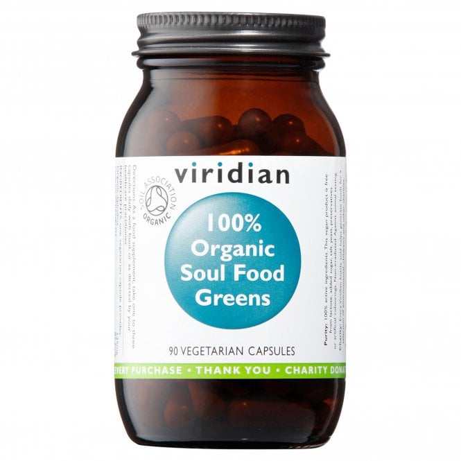 Viridian 100% Organic Soul Food Greens 90 Capsules
