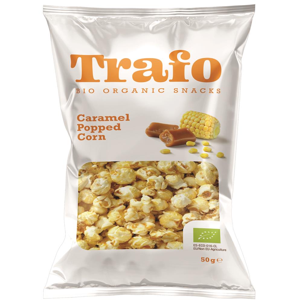 Trafo Organic Caramel Popcorn 50g - Pack of 6