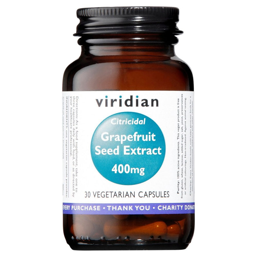 Viridian Grapefruit Seed Extract 400mg 30 Capsules
