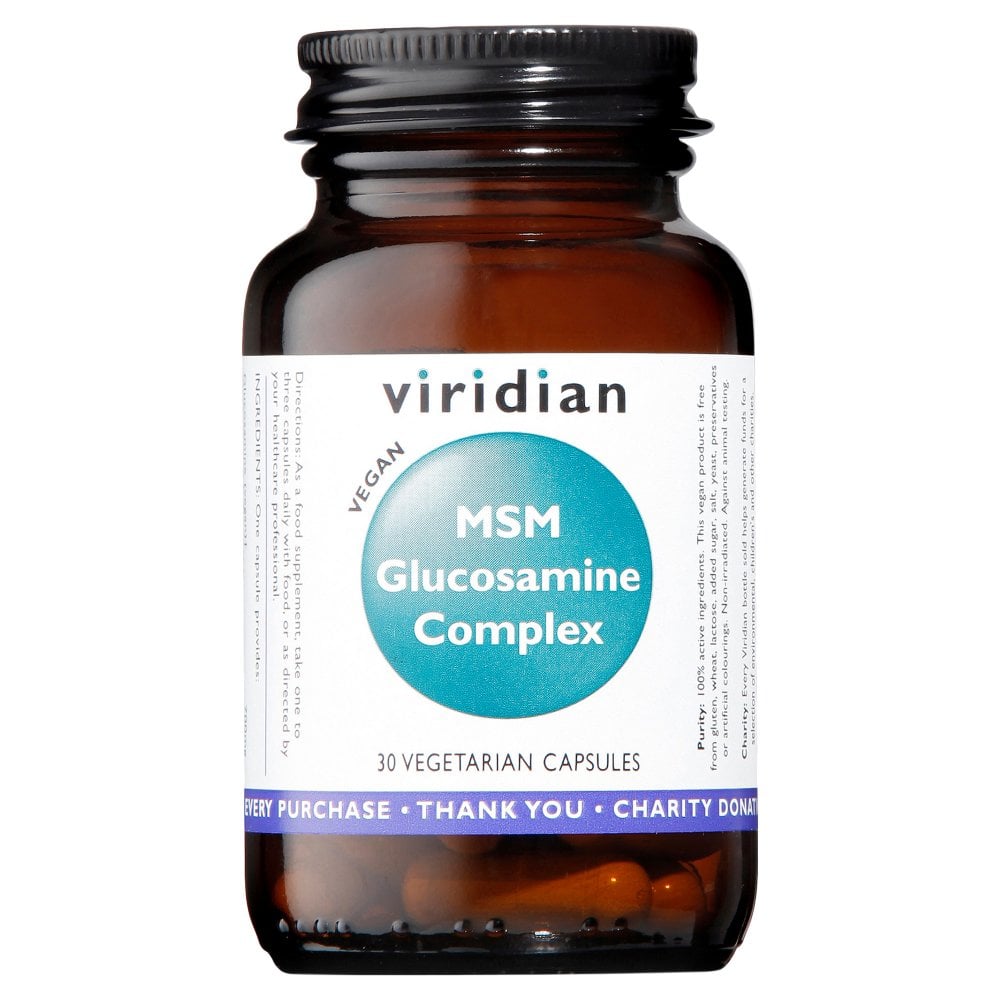 Viridian Glucosamine MSM Complex 30 Capsules