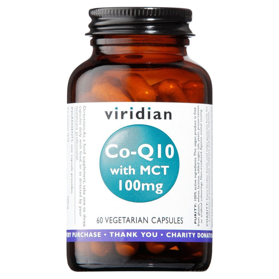 Viridian Co-enzyme Q10 100mg with MCT 60 Capsules