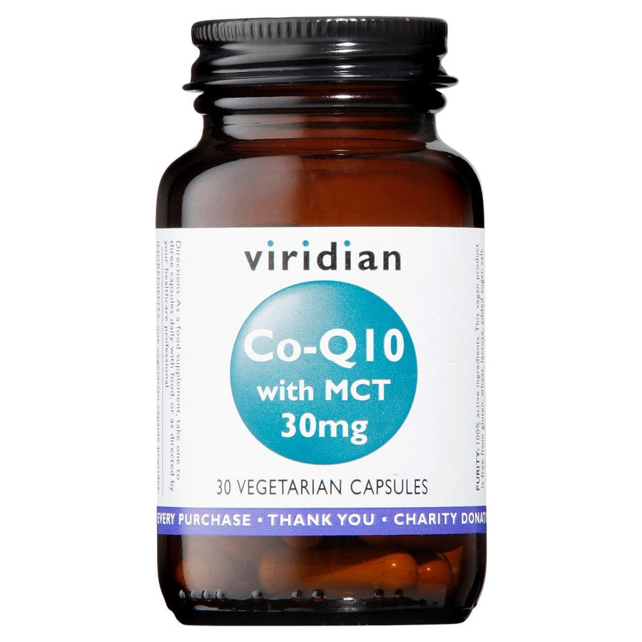 Viridian Co-enzyme Q10 30mg with MCT 30 Capsules