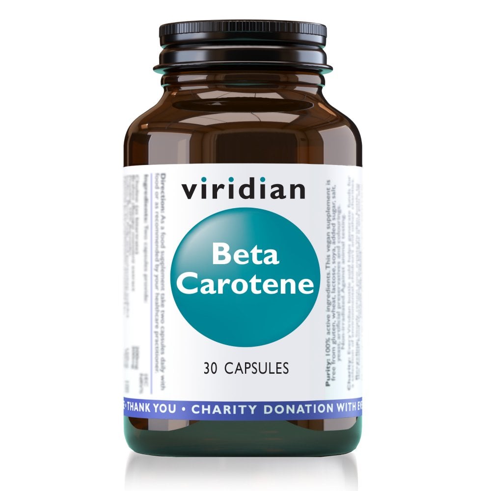 Viridian Beta Carotene Complex 15mg 30 Capsules