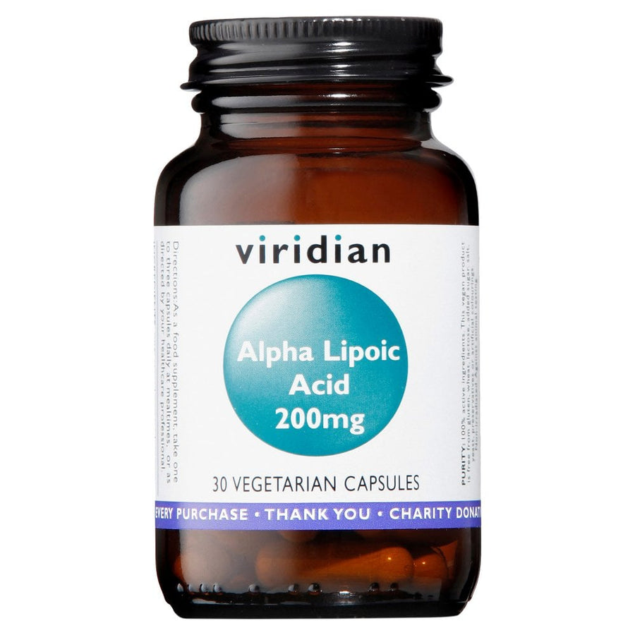 Viridian Alpha Lipoic Acid 200mg 30 Capsules