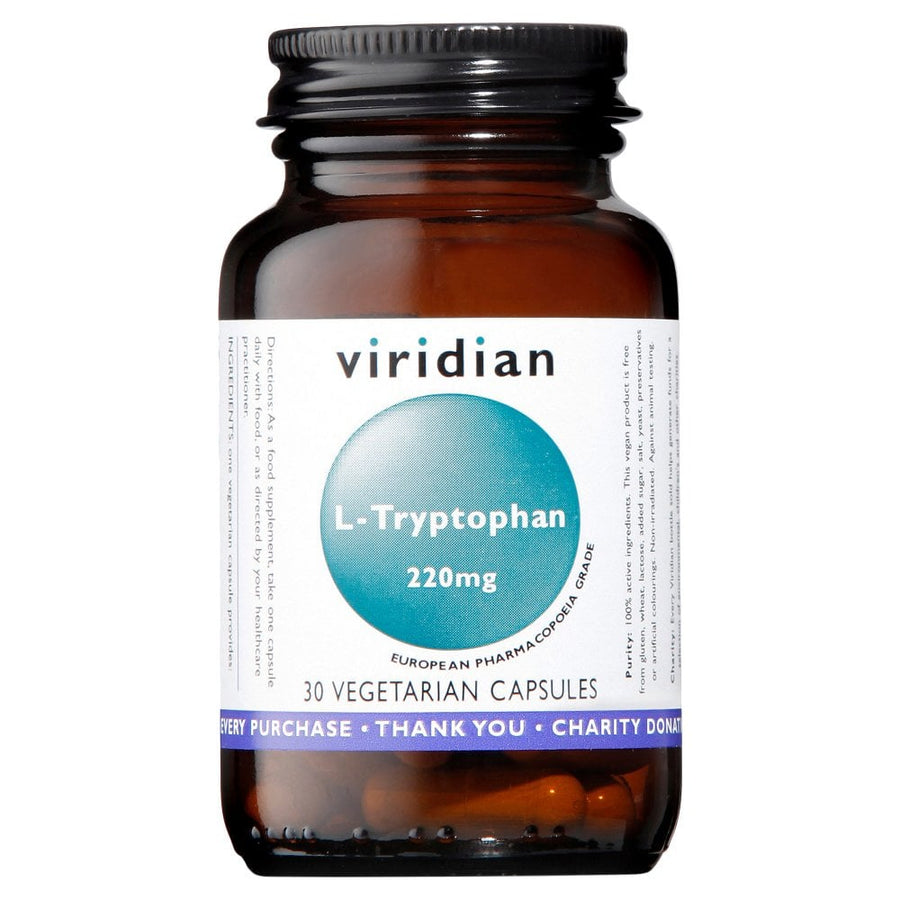 Viridian L-Tryptophan 220mg 30 Capsules