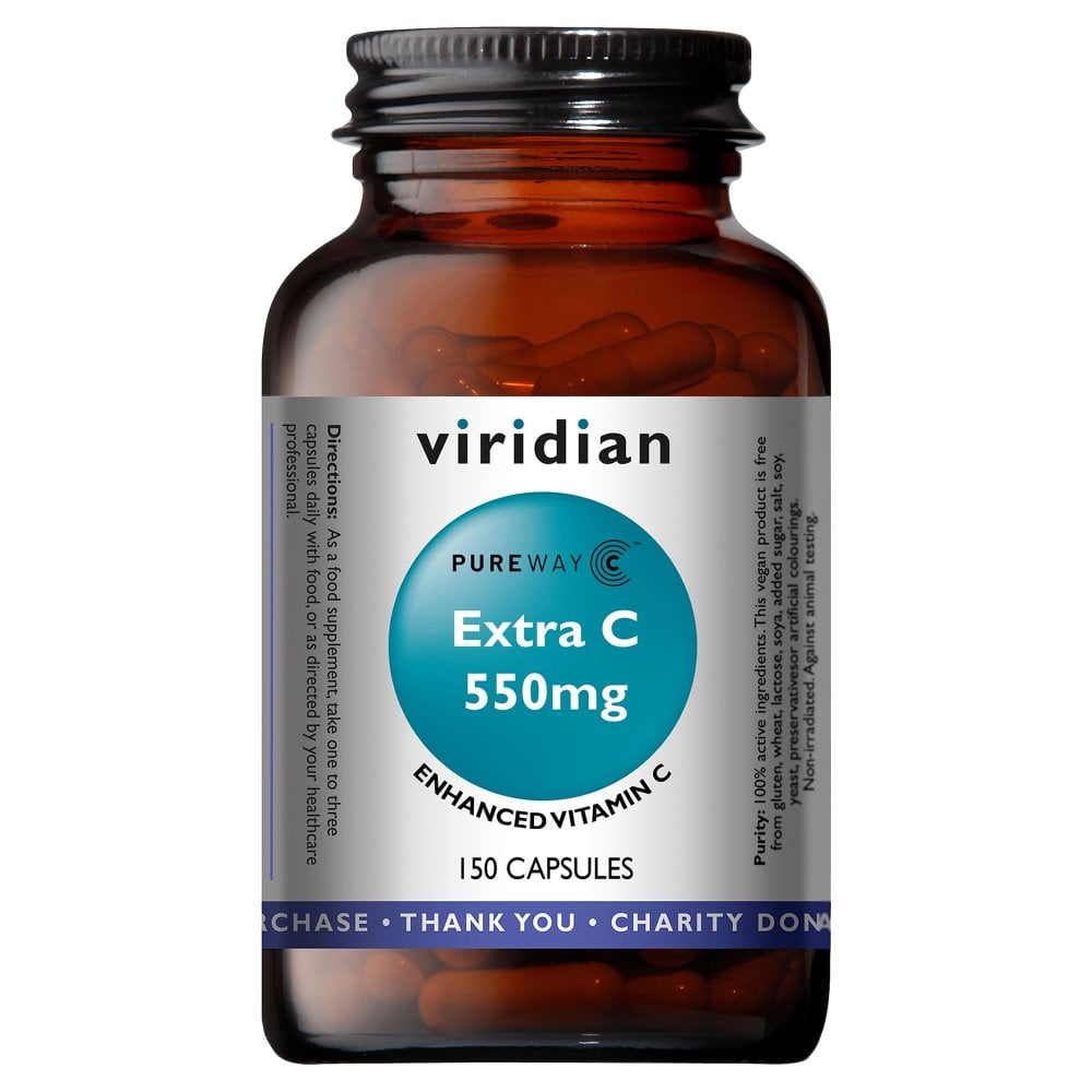 Viridian Extra-C 550mg 150 Capsules