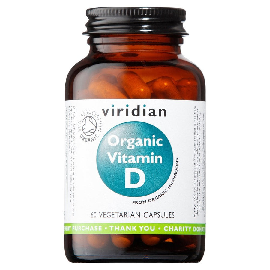 Viridian Organic Vitamin D 400iu 60 Capsules