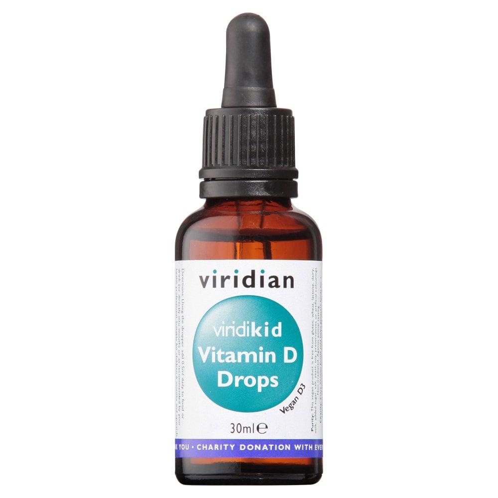 Viridian Viridikid Vitamin D Drops 400iu 30ml