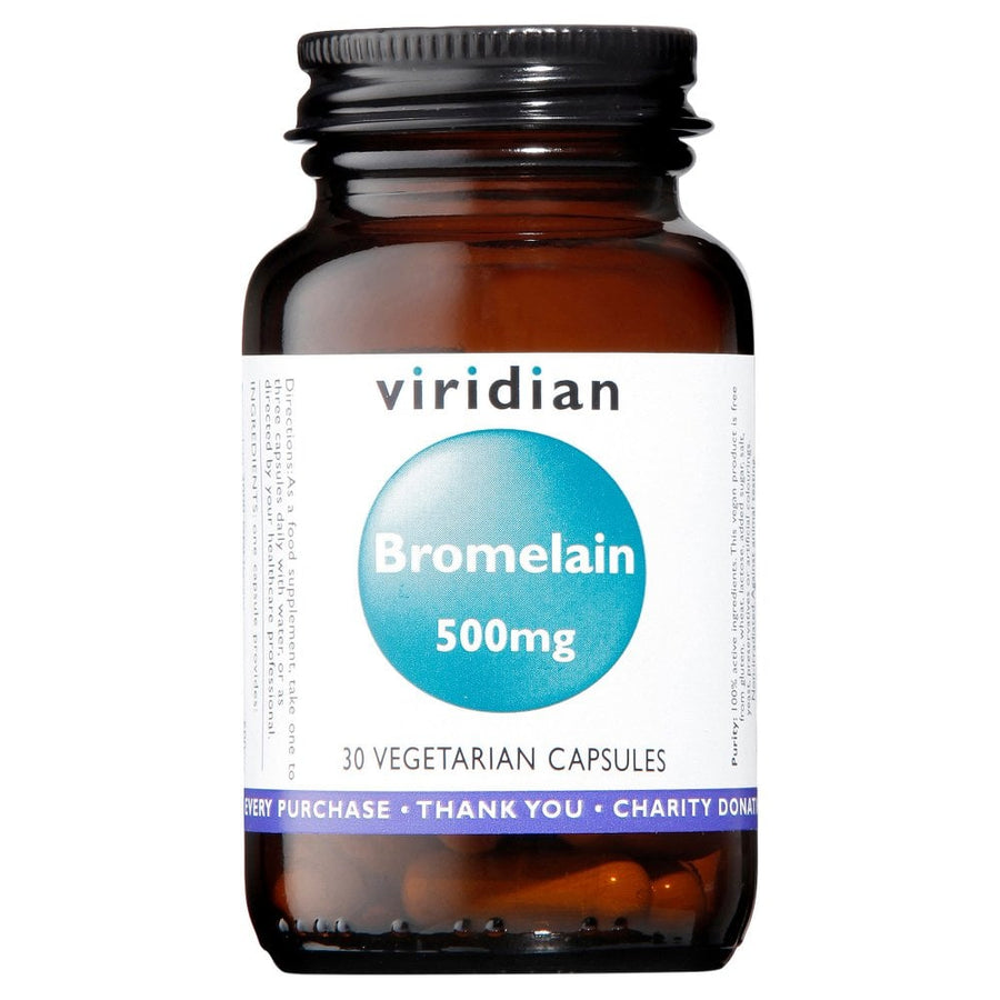 Viridian Bromelain 500mg 30 Capsules