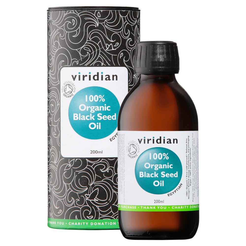 Viridian 100% Organic Black Seed Oil 200ml