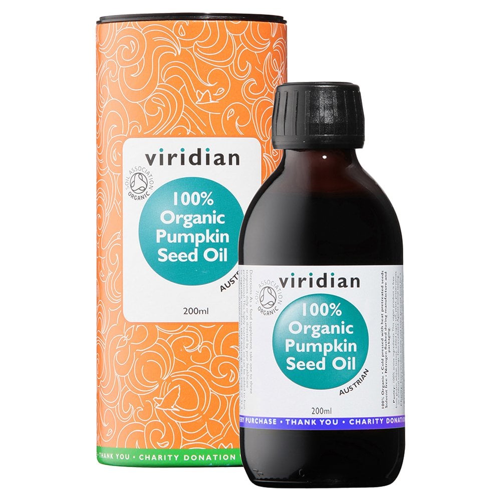 Viridian 100% Organic Pumpkin Seed Oil 200ml