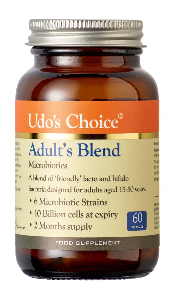 Udos Choice Adults Blend Microbiotics 60 Capsules