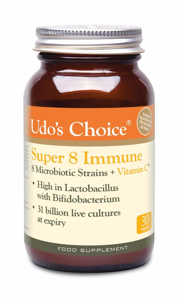Udo's Choice Super 8 Immune Microbiotics Blend - 30 Capsules