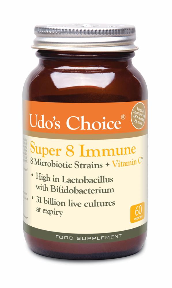 Udos Choice Super 8 Immune Microbiotics Blend - 60 Capsules