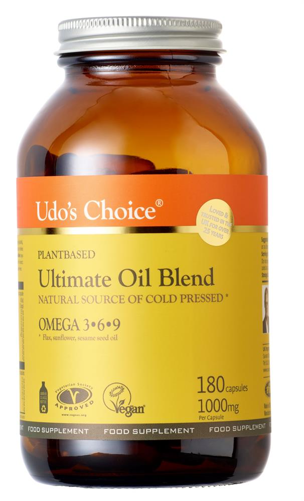 Udos Choice Ultimate Oil Blend 1000mg 180 Capsules