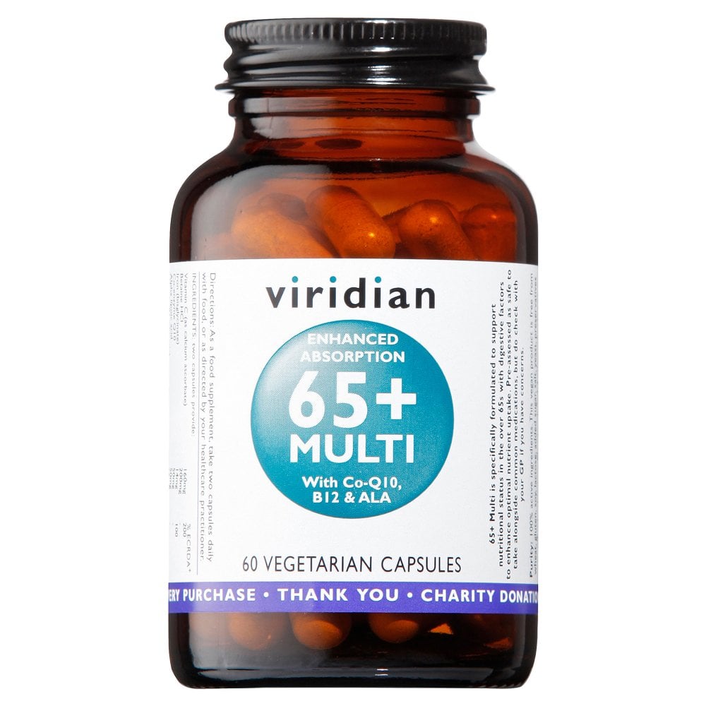Viridian 65+ Multi 60 Capsules