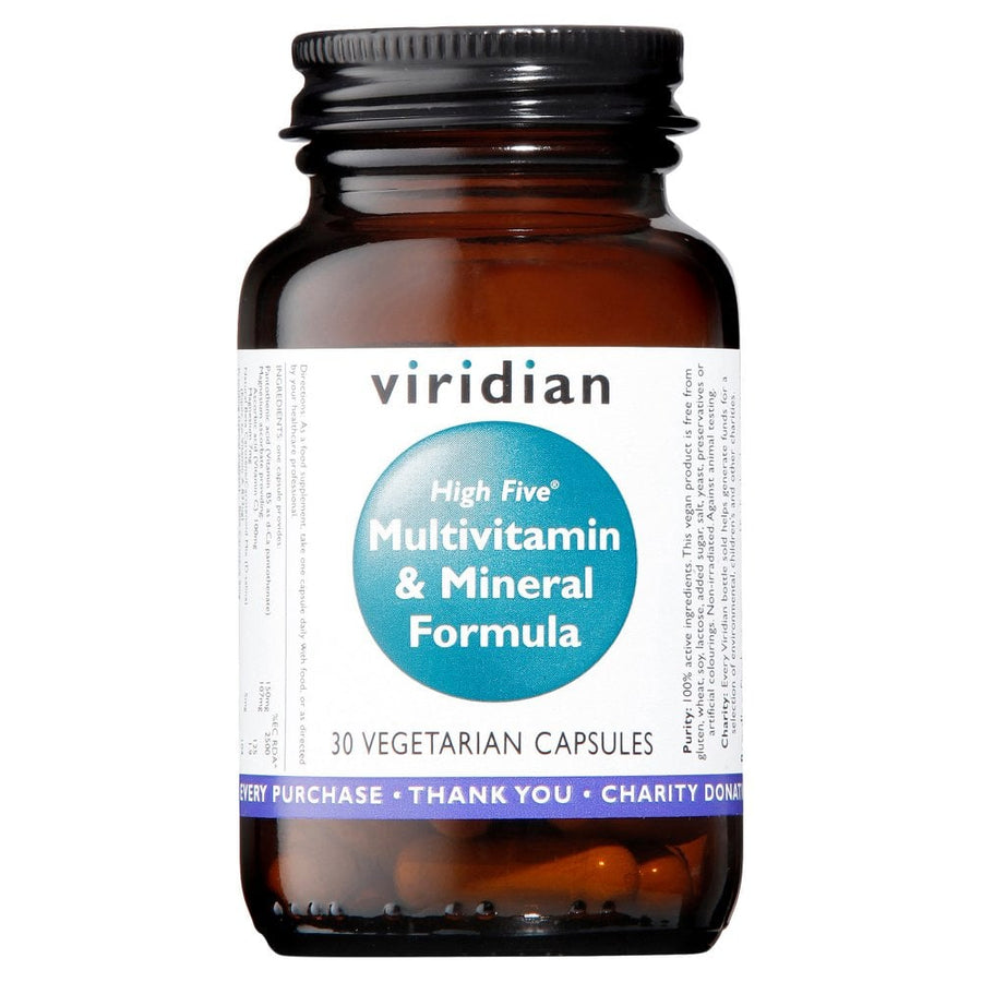 Viridian High Five Multivitamin & Mineral Formula 30 Capsules