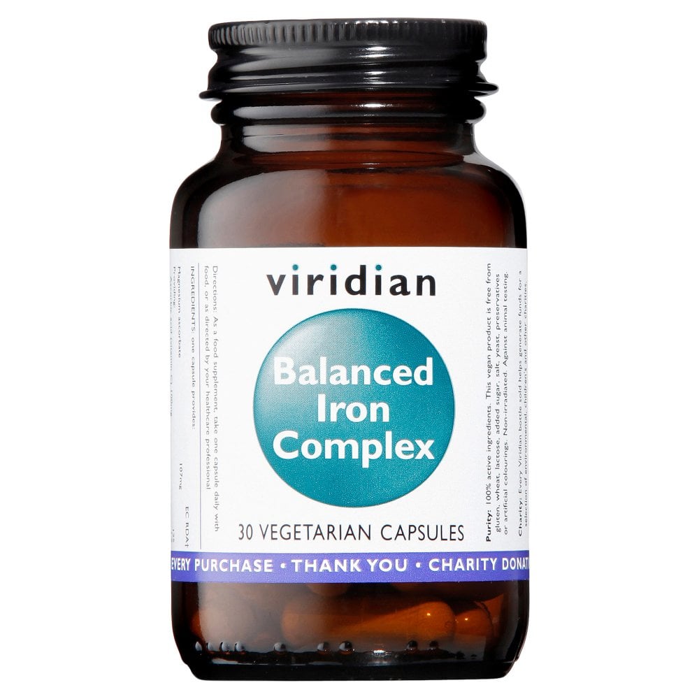 Viridian Balanced Iron Complex 30 Capsules