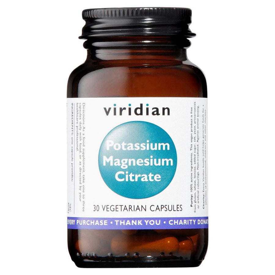 Viridian Potassium Magnesium Citrate 30 Capsules