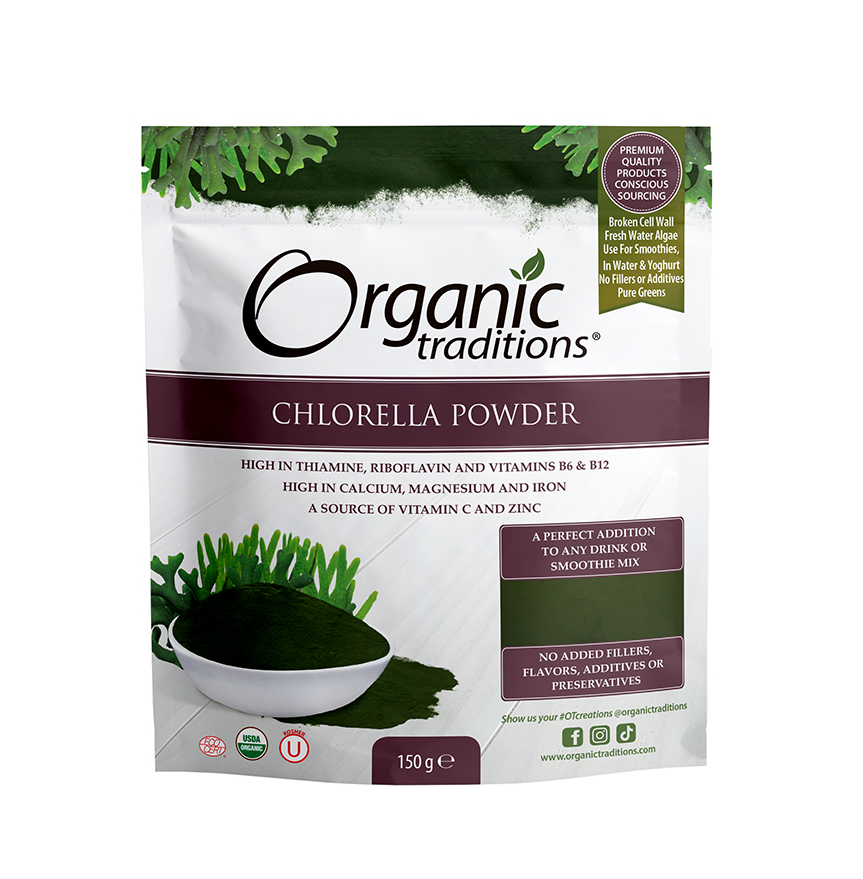Organic Traditions Organic Chlorella Powder 150g