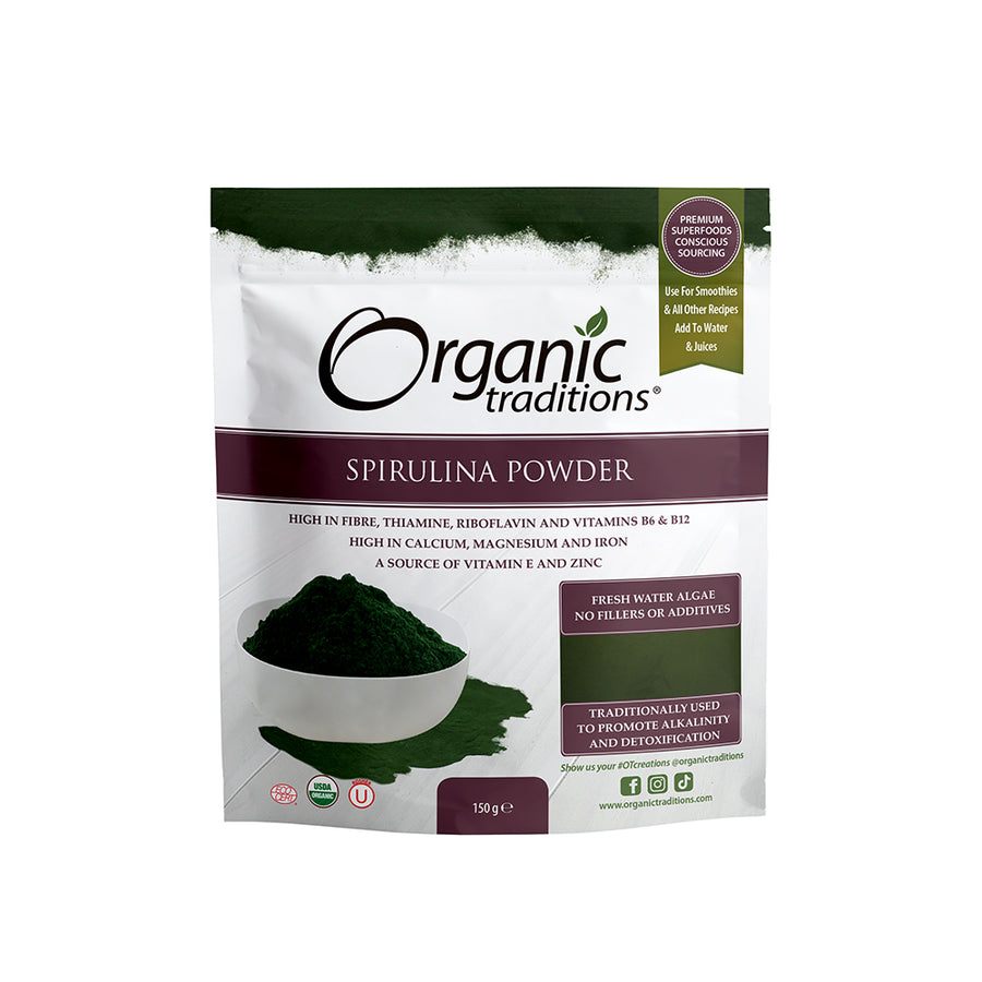 Organic Traditions Organic Spirulina Powder 150g