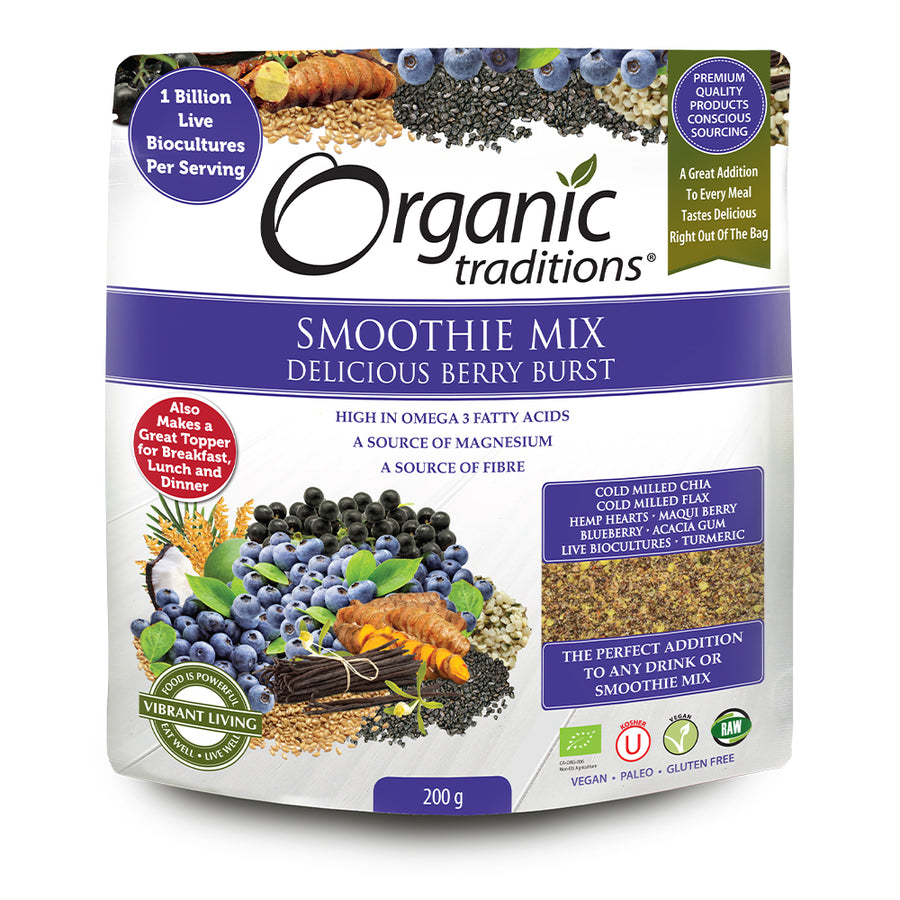 Organic Traditions Berry Burst Smoothie Mix 200g