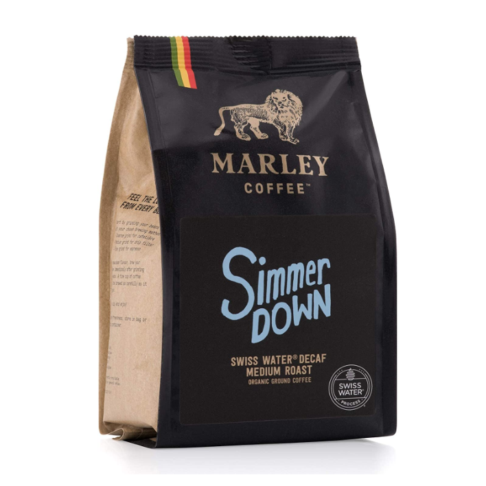 Marley Coffee Simmer Down Swiss Water Decaf Ground Coffee 227g