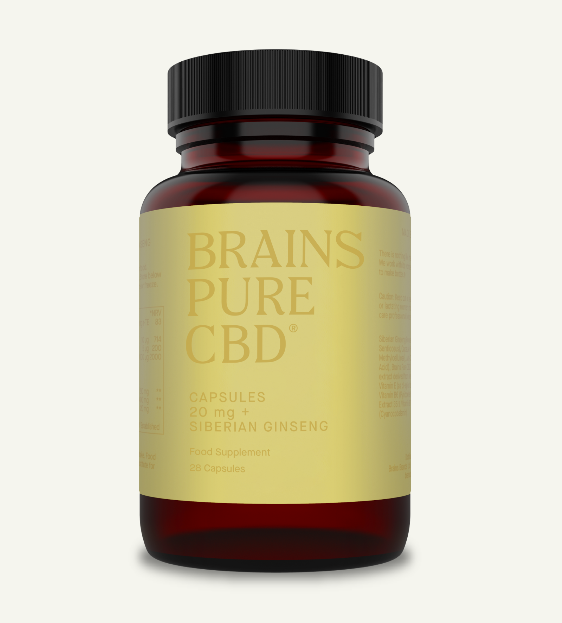 Brains Pure CBD + Ginseng 28 Capsules