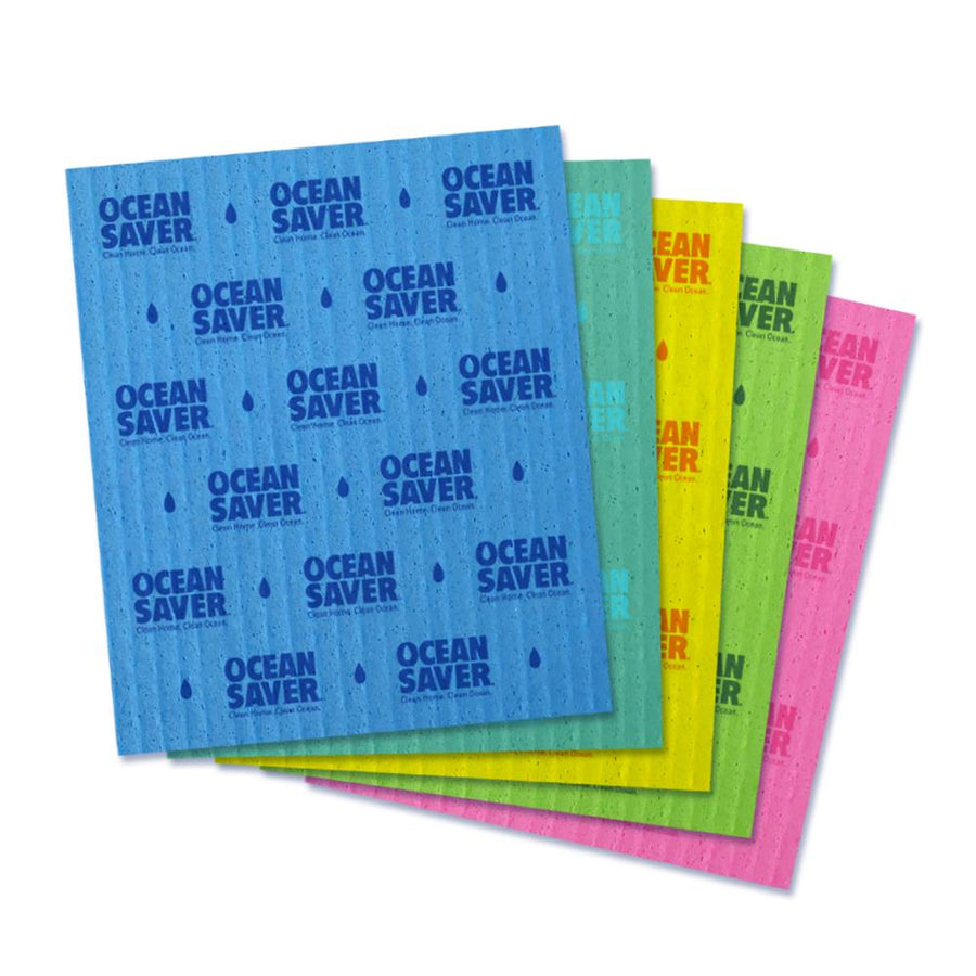 Ocean Saver - Compostable Sponge Cloths - Pack of 5