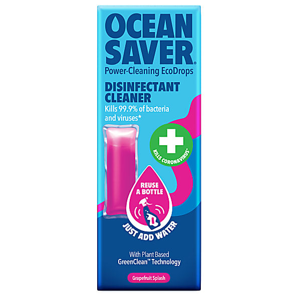 Ocean Saver Disinfectant Surface Cleaner EcoDrops 9ml - Pack of 4