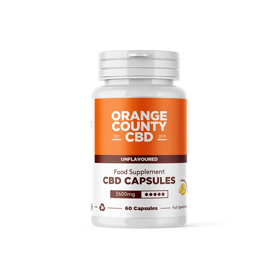 Orange County 3600mg CBD - 60 Soft Gel Capsules