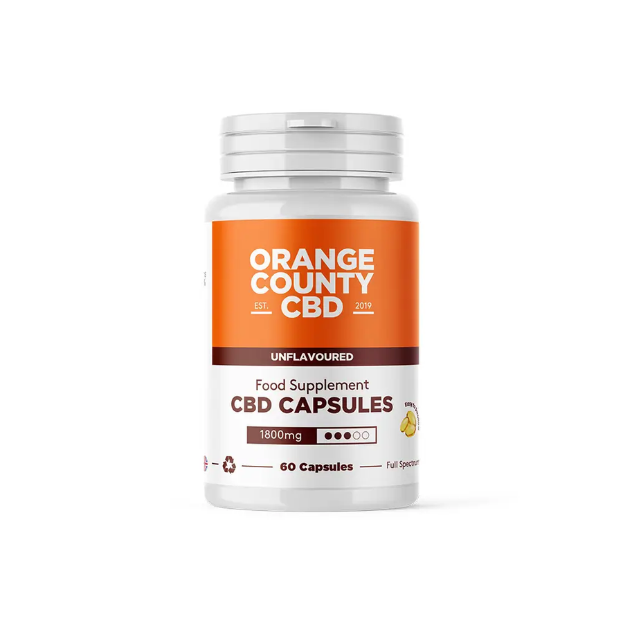 Orange County 1800mg CBD - 60 Soft Gel Capsules