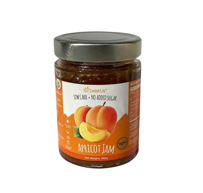 SoDelishUs No Added Sugar Apricot Jam 250g