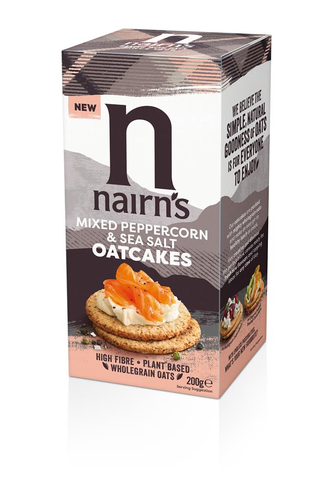 Nairn's Mixed Peppercorn & Sea Salt Oatcakes 200g