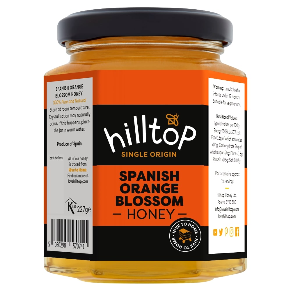Hilltop Spanish Orange Blossom Honey 227g