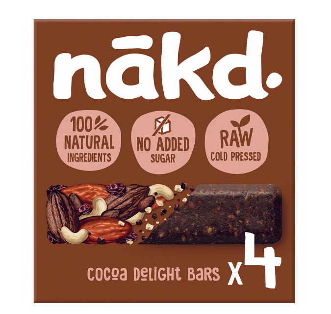 Nakd Cocoa Delight Bar 35g - Pack of 4