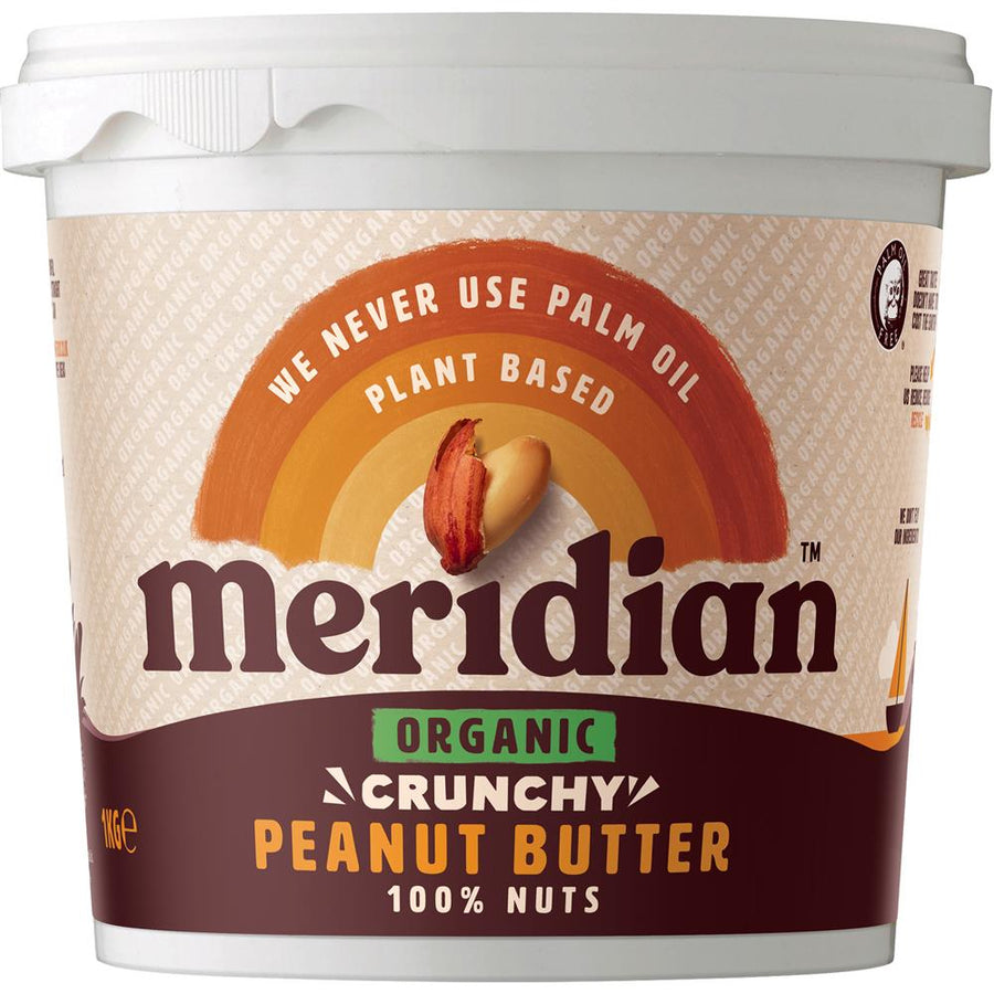 Meridian Organic Crunchy 100% Peanut Butter 1kg