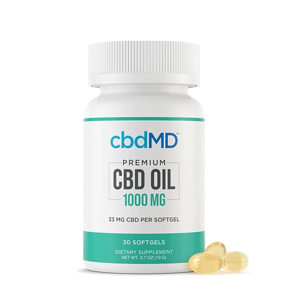 cbdMD Premium CBD Oil Softgels
