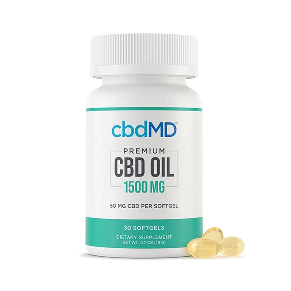 cbdMD Premium CBD Oil Softgels