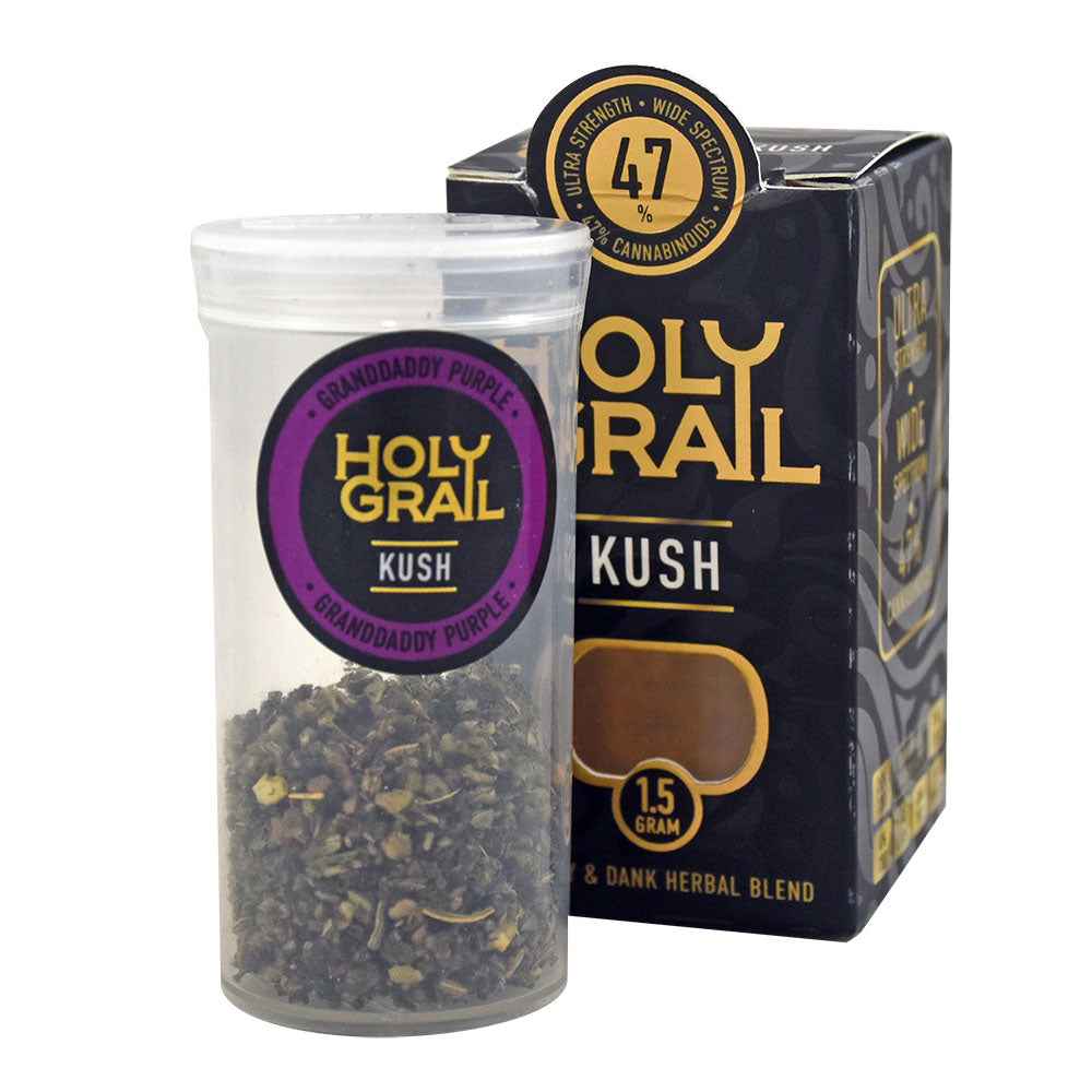 Holy Grail Kush Sticky & Dank Herbal Blend Tea Granddaddy Purple