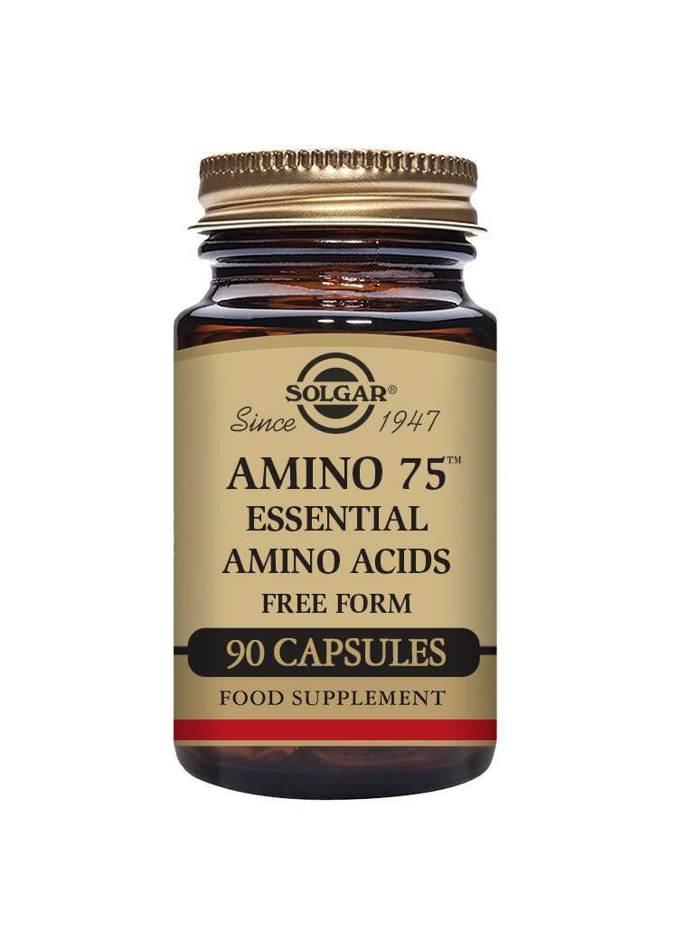 Solgar Amino 75 Essential Amino Acids Vegetable Capsules - Pack of 90